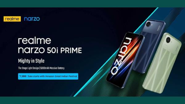 Realme Narzo 50i Prime今天首次在印度销售:价格，规格，报价